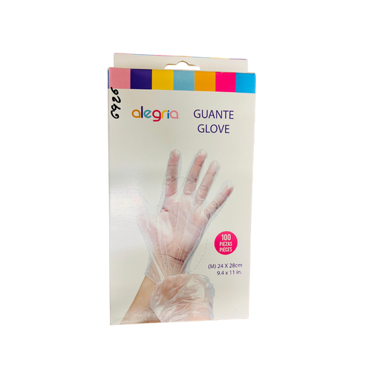 Guante Plastico 24x28CM 100PZ