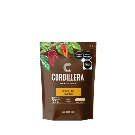 Cobertura Cordillera Blanco 30% Cacao 1KG