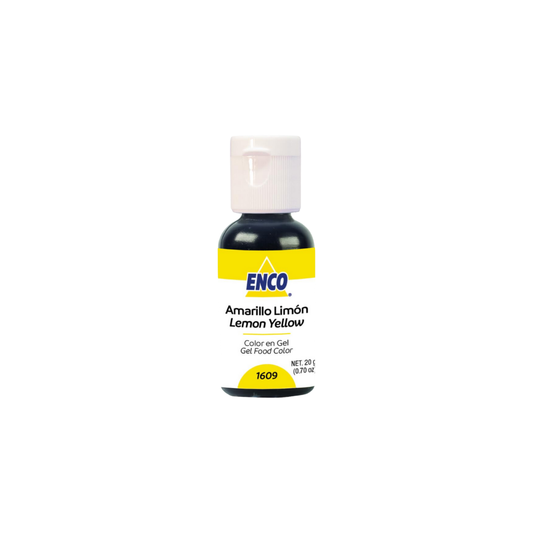 Colorante Enco Amarillo Limón Gel