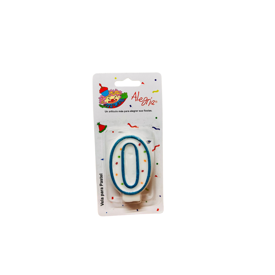 Vela Alegria Confetti Azul